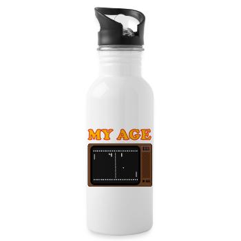 Pong TV MyAge - Water bottle with straw - white - Right