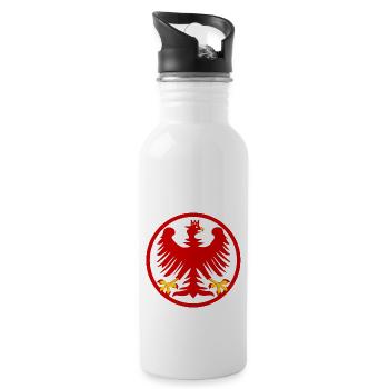 Fans from Austria - Water bottle with straw - white - Right