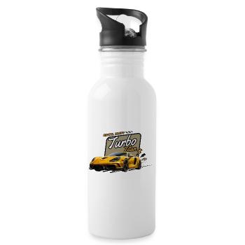 Turbo Titan Boost-Geschwindigkeit - Trinkflasche mit integriertem Trinkhalm - Weiß - Rechts