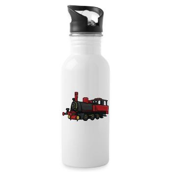 Railway Children - Water bottle with straw - white - Right