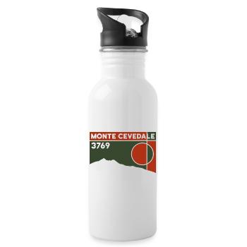 Monte Cevedale Ortler Alps High Altitude Ski Touring Altitude - Water bottle with straw - white - Right