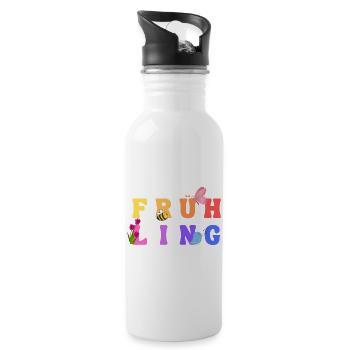 Spring - Season - Water bottle with straw - white - Right