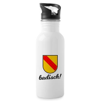 The Grand Duchy of Baden - Water bottle with straw - white - Right