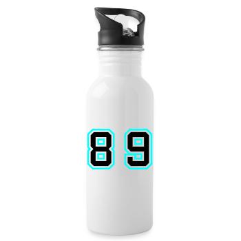 89 Number Symbol - Water bottle with straw - white - Right
