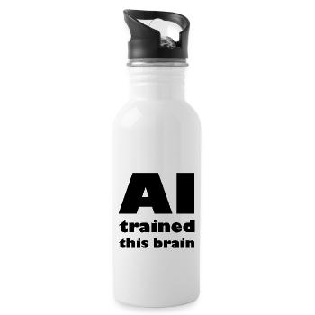 The robot intelligence - Water bottle with straw - white - Right