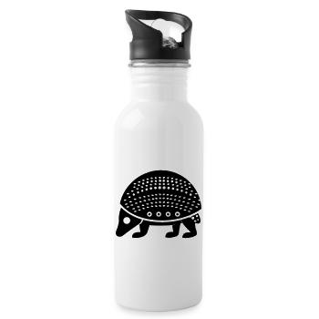 Armadillo - Water bottle with straw - white - Right