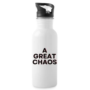 A Great Chaos - Trinkflasche mit integriertem Trinkhalm - Weiß - Rechts