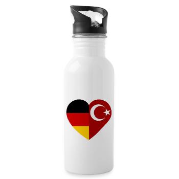 Le Türkmann - Gourde avec paille intégrée - blanc - Droite