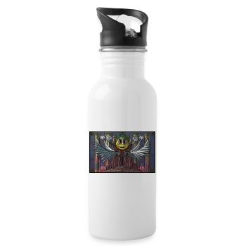 Throne of Chaos - Cartoon Royalty - Water bottle with straw - white - Right