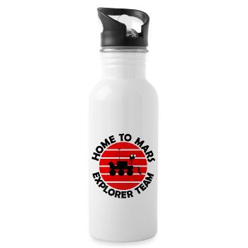 The Mars Research Team - Water bottle with straw - white - Right