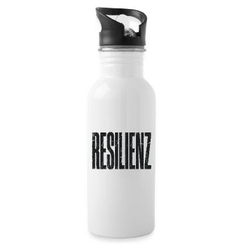 Resilienz - Trinkflasche mit integriertem Trinkhalm - Weiß - Rechts