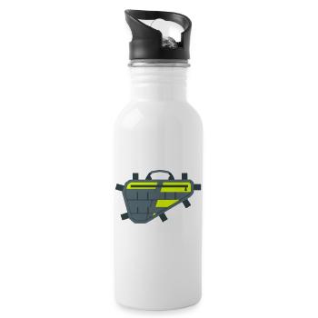 Bicycle Frame Bag Icon - Water bottle with straw - white - Right