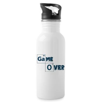 Game over games shirt - Gourde avec paille intégrée - blanc - Droite