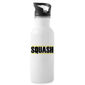 Squash - Trinkflasche mit integriertem Trinkhalm - Weiß - Rechts