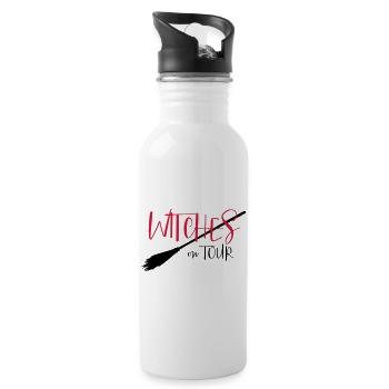 Witches on tour - Party, Carnival, Halloween - Water bottle with straw - white - Right