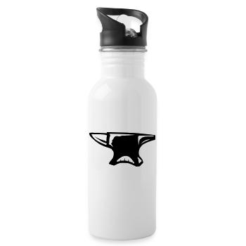 Amboss 2065 - Trinkflasche mit integriertem Trinkhalm - Weiß - Rechts