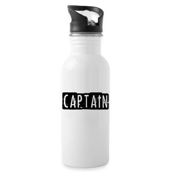 capitaine - Gourde avec paille intégrée - blanc - Droite