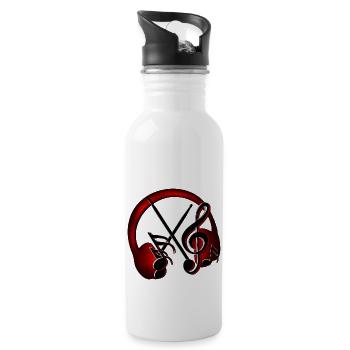 Kopfhörer - Trinkflasche mit integriertem Trinkhalm - Weiß - Rechts