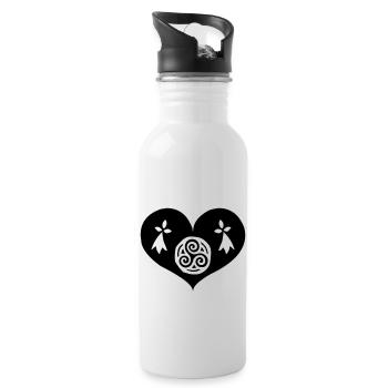 Eternal Brittany - Breizh da viken - Water bottle with straw - white - Right