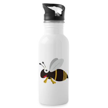 Wasp - Water bottle with straw - white - Right