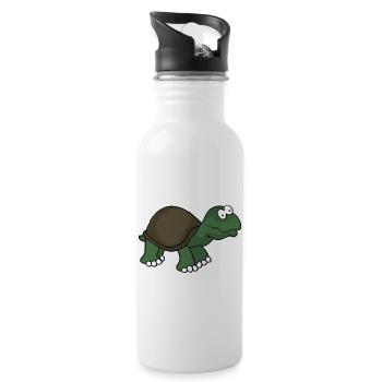 Turtle 1 - Water bottle with straw - white - Right
