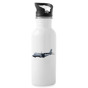 CN-235 - Water bottle with straw - white - Right