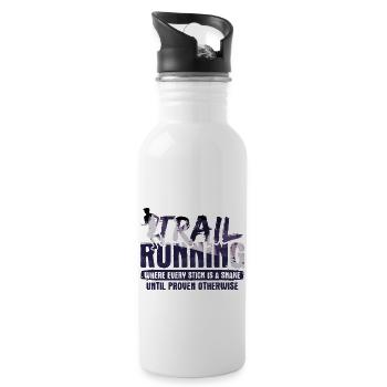 Berg-Laufen Für Läufer Trailrunning - Trinkflasche mit integriertem Trinkhalm - Weiß - Rechts