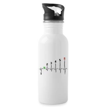 1N23456 Motorcycle Gearshift - Adrenaline - Pulse - Water bottle with straw - white - Right