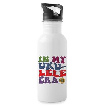 In my Ukulele Era - Water bottle with straw - white - Right