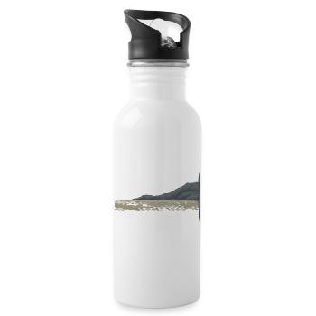 ROCKY COAST - Water bottle with straw - white - Right