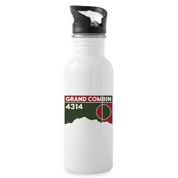 Grand Combin Überschreitung Höhe Wanderung Wallis - Trinkflasche mit integriertem Trinkhalm - Weiß - Rechts