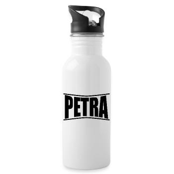 Petra T-Shirt T-Shirt Geschenkidee - Trinkflasche mit integriertem Trinkhalm - Weiß - Rechts