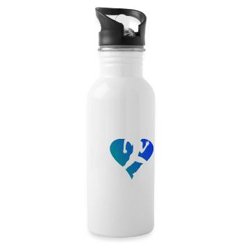 Jogging Fitness Cross Country Running Running - Water bottle with straw - white - Right