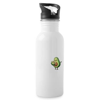ceo of Motherhood - Trinkflasche mit integriertem Trinkhalm - Weiß - Rechts