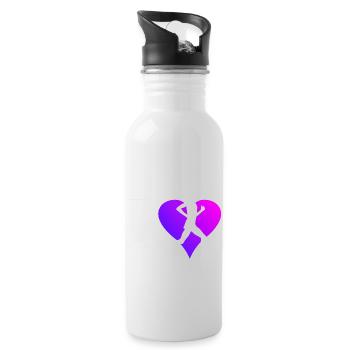Fitness Running Jogging Joggen Cross Country Runni - Water bottle with straw - white - Right