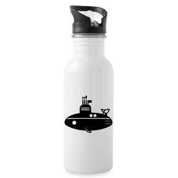 U-Boot-Boot - Trinkflasche mit integriertem Trinkhalm - Weiß - Rechts