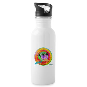 "ParaDise" by Acryl Galerie & Design - Water bottle with straw - white - Right