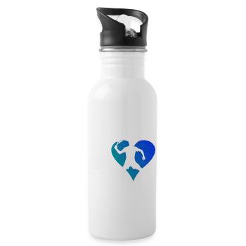 Pickleball Racquetball games Pickleball games - Water bottle with straw - white - Right
