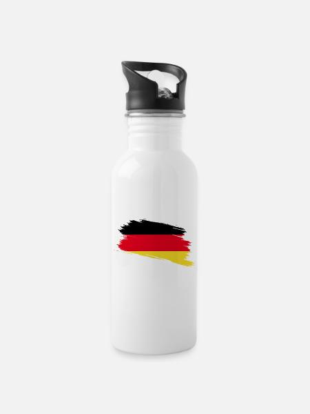 Allemagne - Gourde avec paille intégrée - blanc