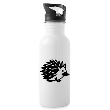 Igel - Trinkflasche mit integriertem Trinkhalm - Weiß - Rechts