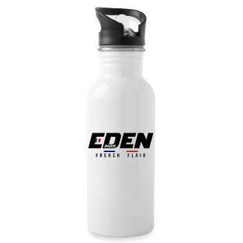 eden park tee shirt avec blanc texe - Gourde avec paille intégrée - blanc - Droite