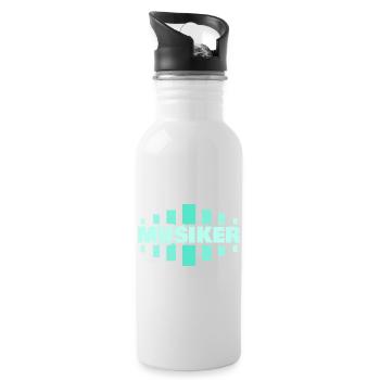 Job Musician - Water bottle with straw - white - Right