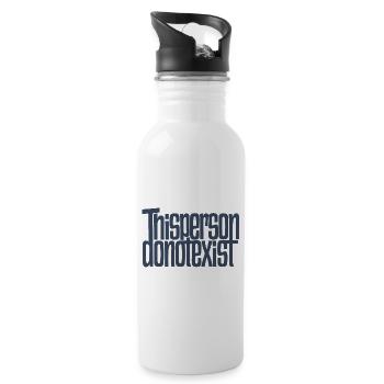 ThisPersonNichtExistExist. - Trinkflasche mit integriertem Trinkhalm - Weiß - Rechts