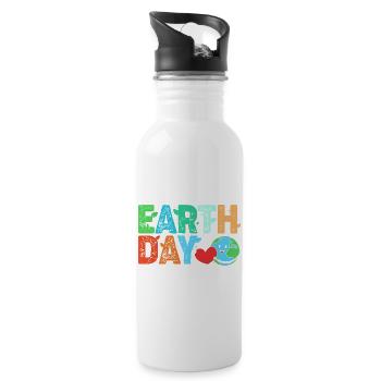 Archaeology Geology - Water bottle with straw - white - Right