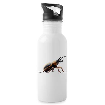 Maikäfer Süßer Hirschkäfer Nashornkäfer Insekten - Water bottle with straw - white - Right
