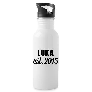 Luka est 2015 - Trinkflasche mit integriertem Trinkhalm - Weiß - Rechts