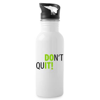 Do It! Don't Quit! Sport Motivation - Water bottle with straw - white - Right