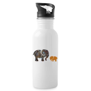 elephant e 85 - Water bottle with straw - white - Right