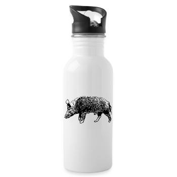 Wild Boar - Gourde avec paille intégrée - blanc - Droite