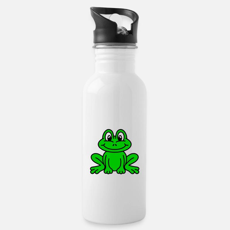 frog - Gourde avec paille intégrée - blanc